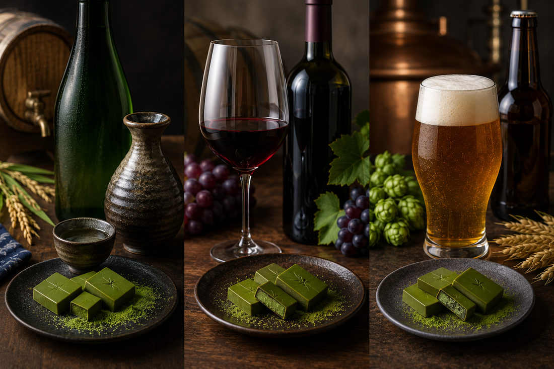 酒蔵・ワイナリー・クラフトビールのペアリングに「抹茶チョコレートOEM」