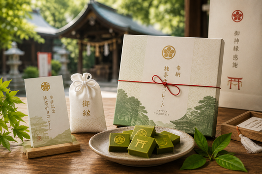 神社・お寺のオリジナル授与品に抹茶チョコレート｜OEMで作る新しい参拝土産
