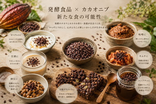 チョコレート原料の卸ならカカオニブ｜発酵食品との新たな食の可能性
