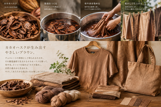 チョコレート原料の新たな可能性｜カカオハスクで染めるやさしい風合い