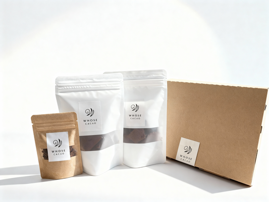 【送料無料】WHOSE CACAO の定番_ブリトル_カカオニブセット